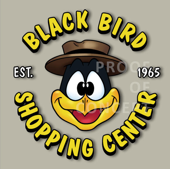Black Bird Shopping Center Rebrand Logo
