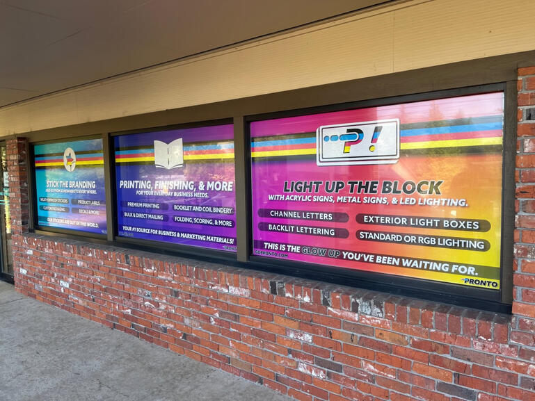 Pronto Print Ashland Promotional Window Perf